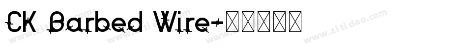 CK Barbed Wire字体转换